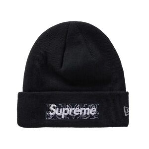 Supreme Black Banana Box Logo  Beanie New